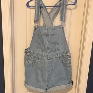 Denim Overalls with Adjustable Straps